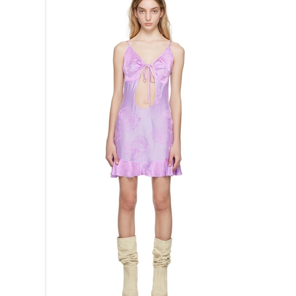 Kim Shui Cut Out Minidress In Purple Lilac Nwt